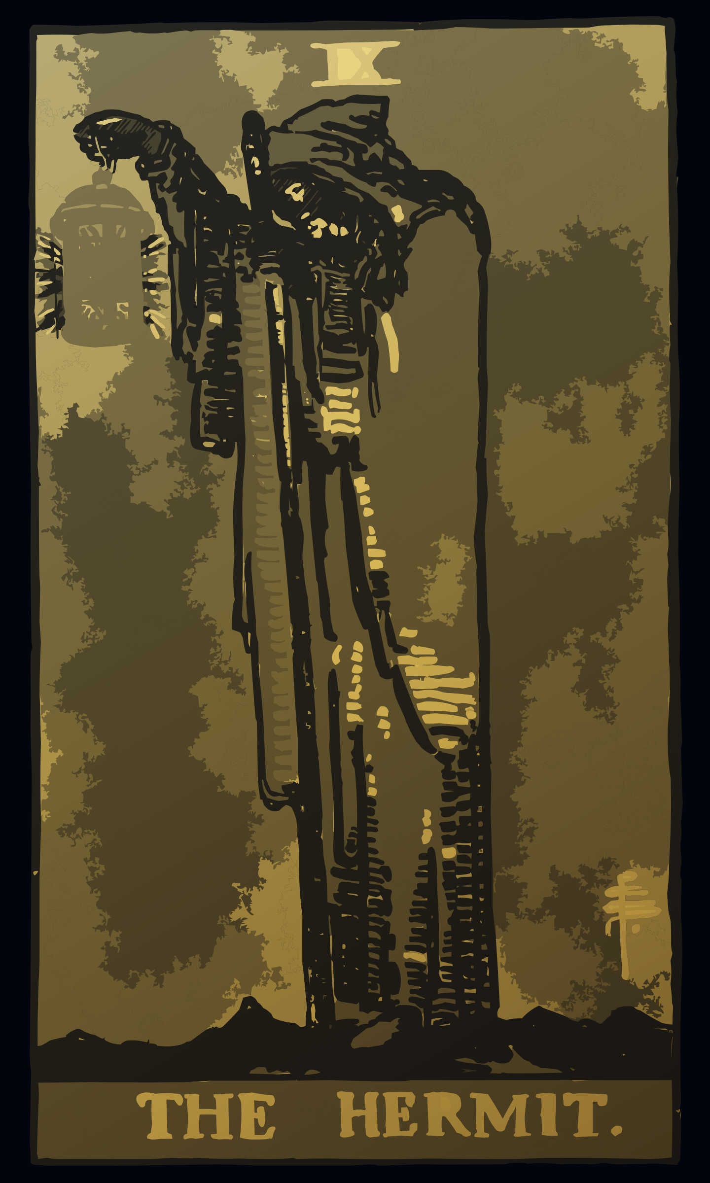 The Hermit tarot card