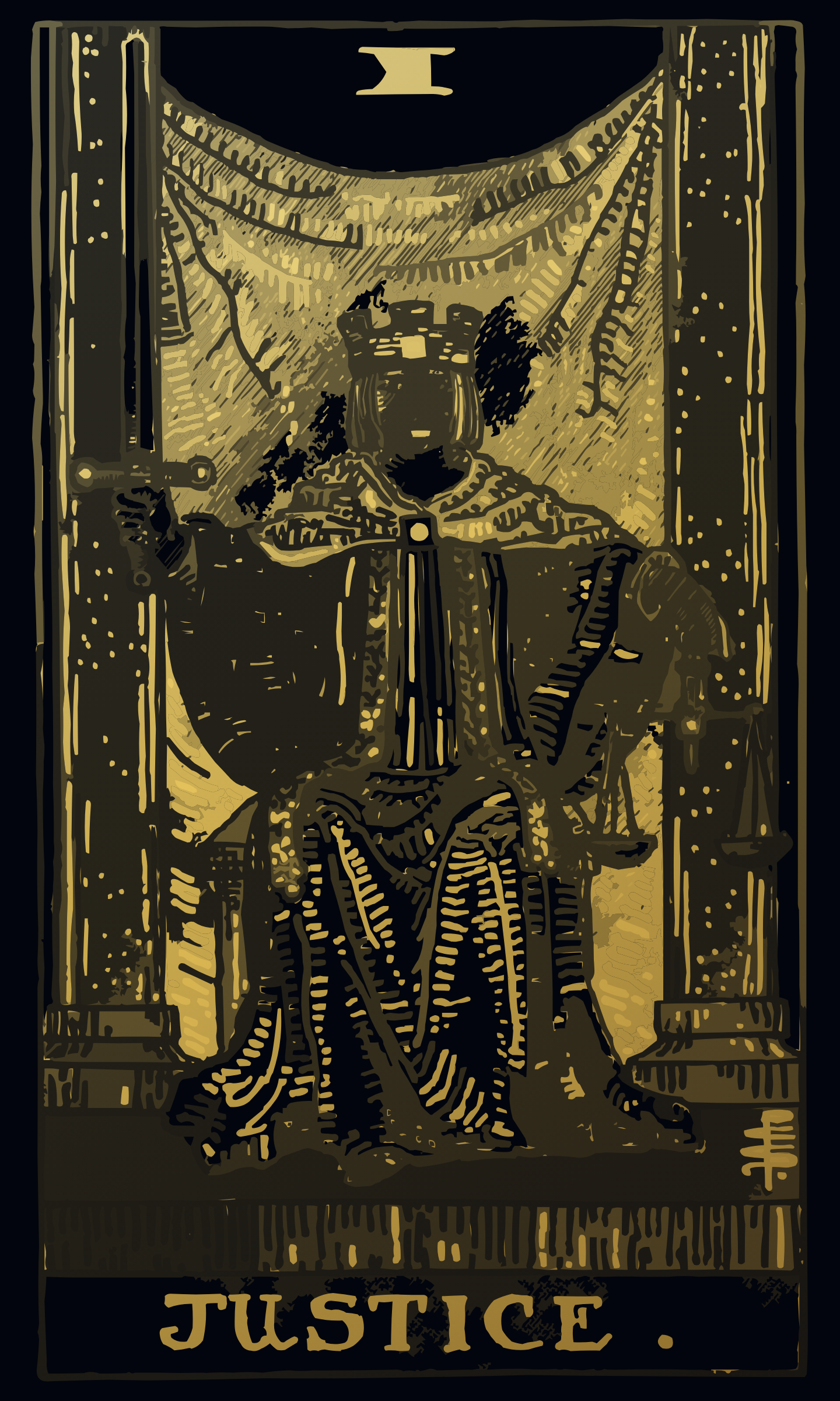 Justice tarot card