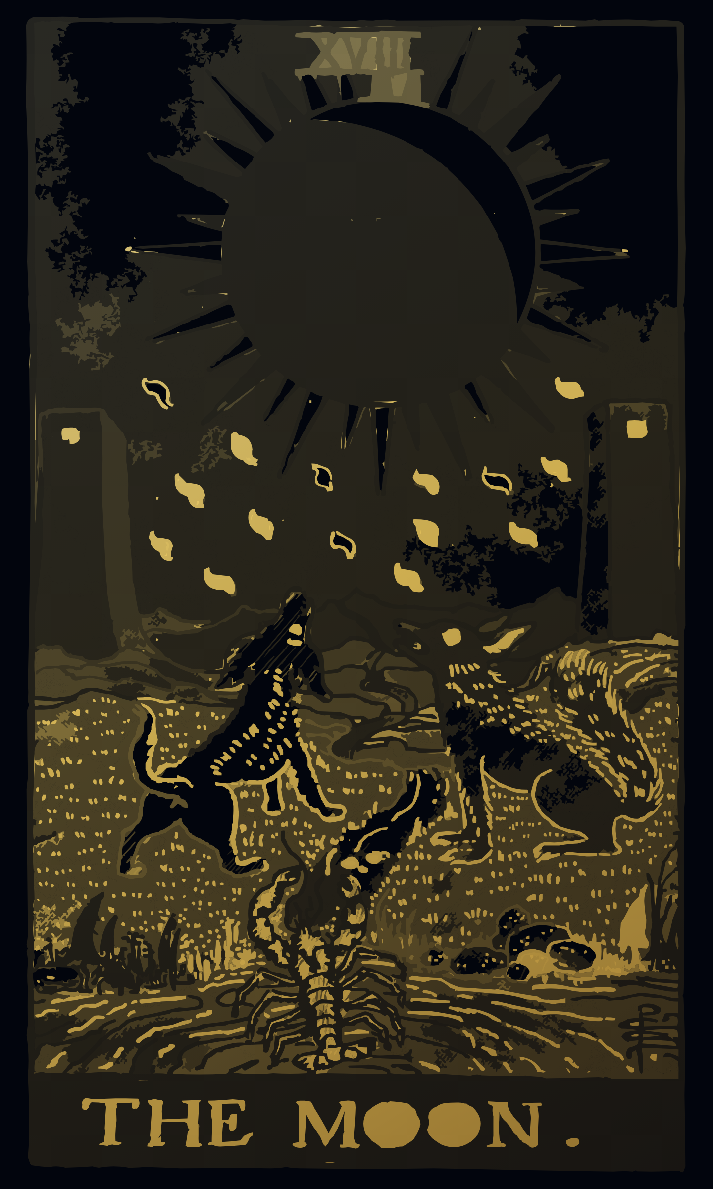 The Moon tarot card
