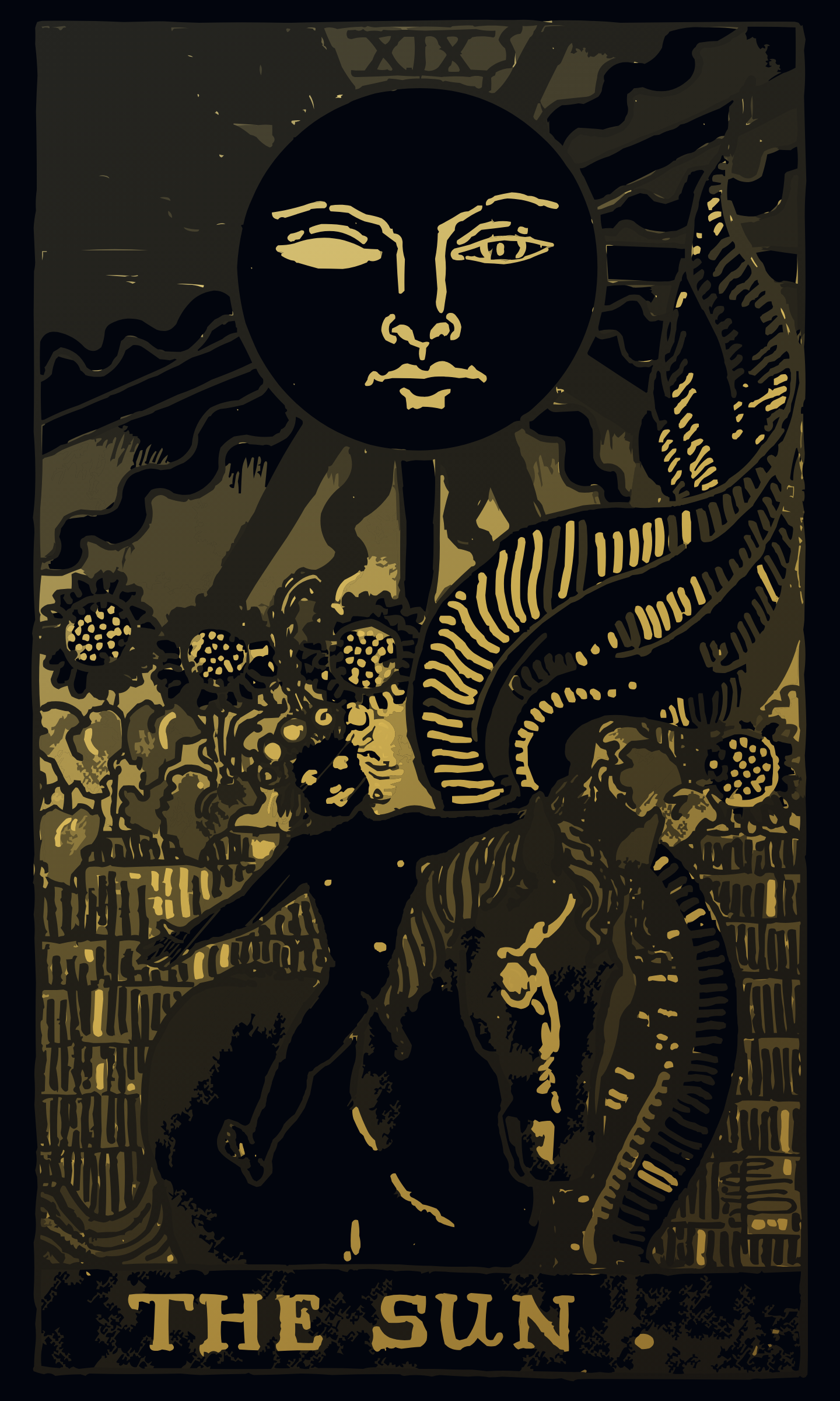 The Sun tarot card