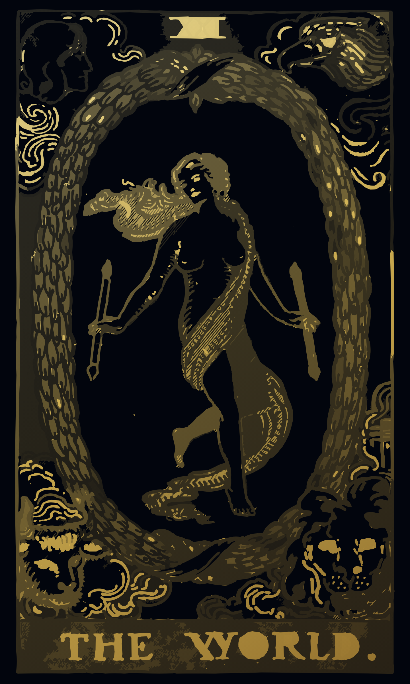 The World tarot card
