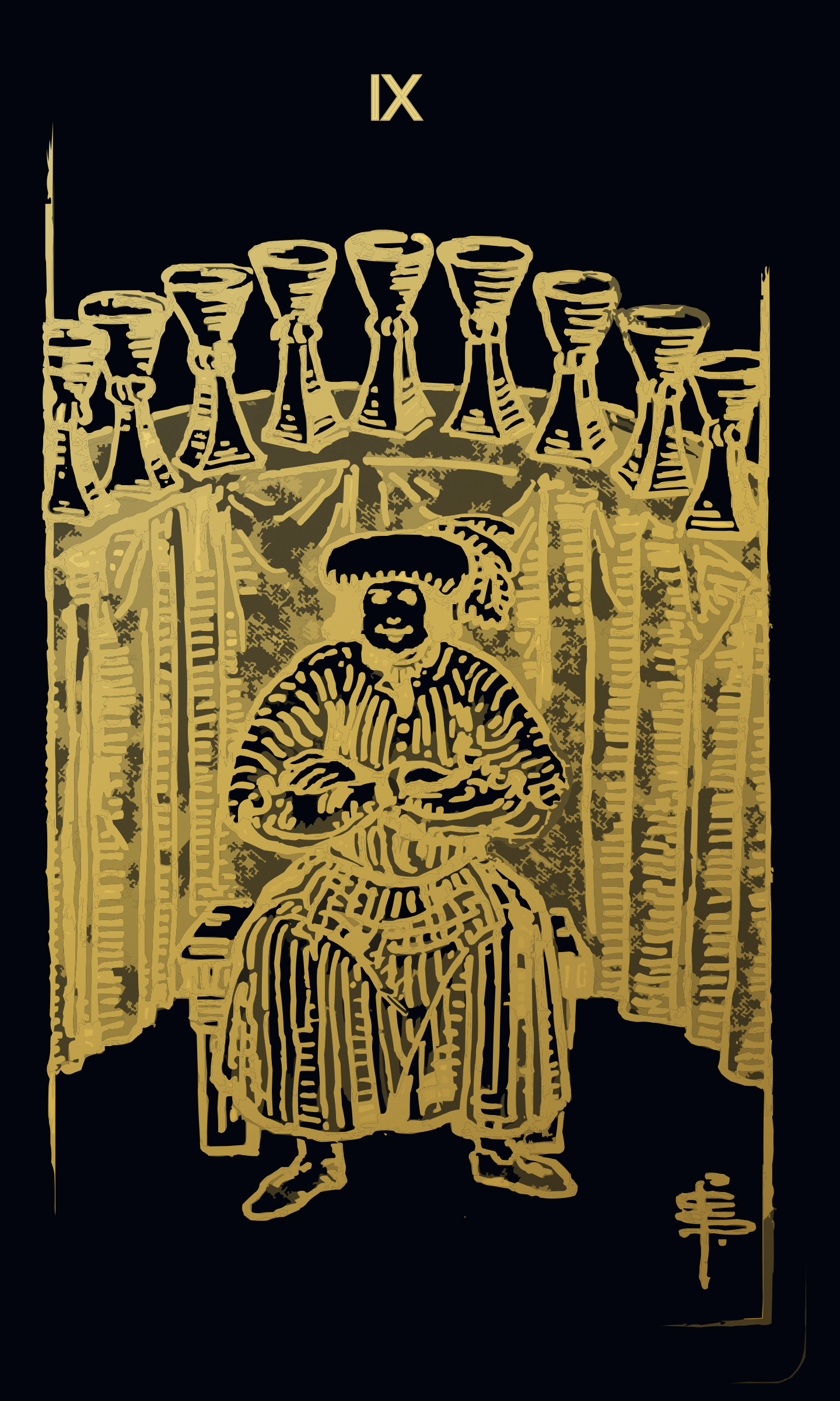 Nine of Cups tarot card