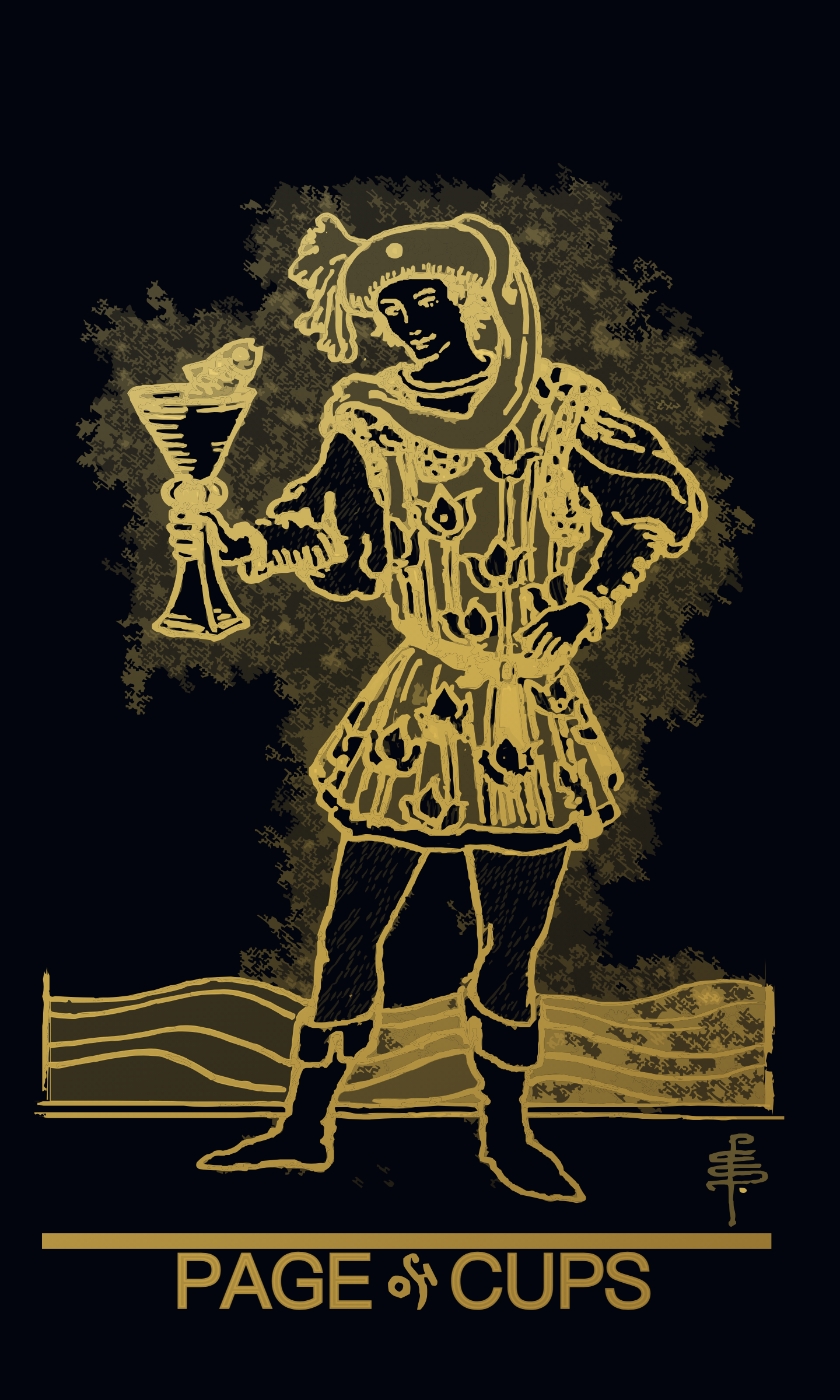 Page of Cups tarot card