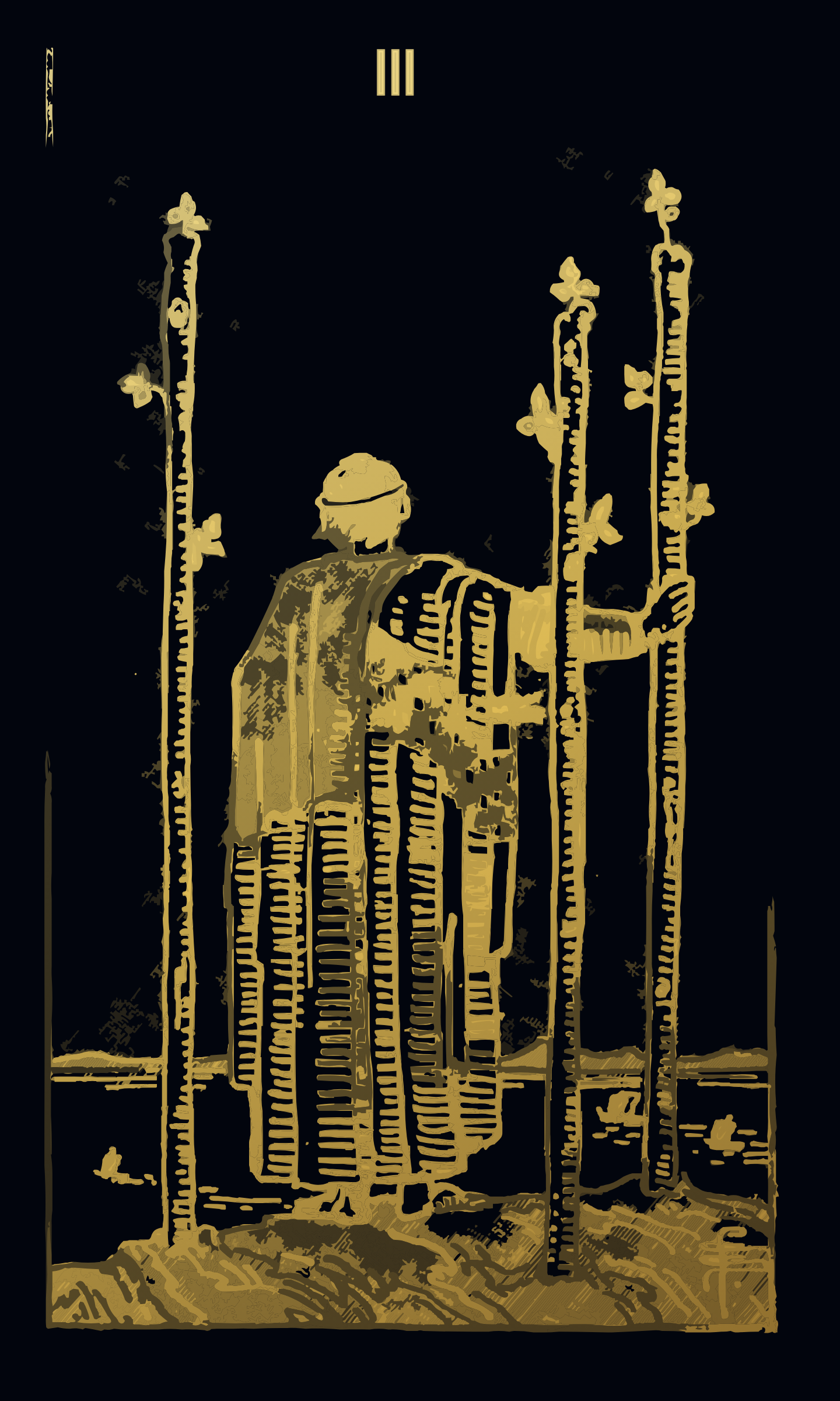 Three of Wands tarot card