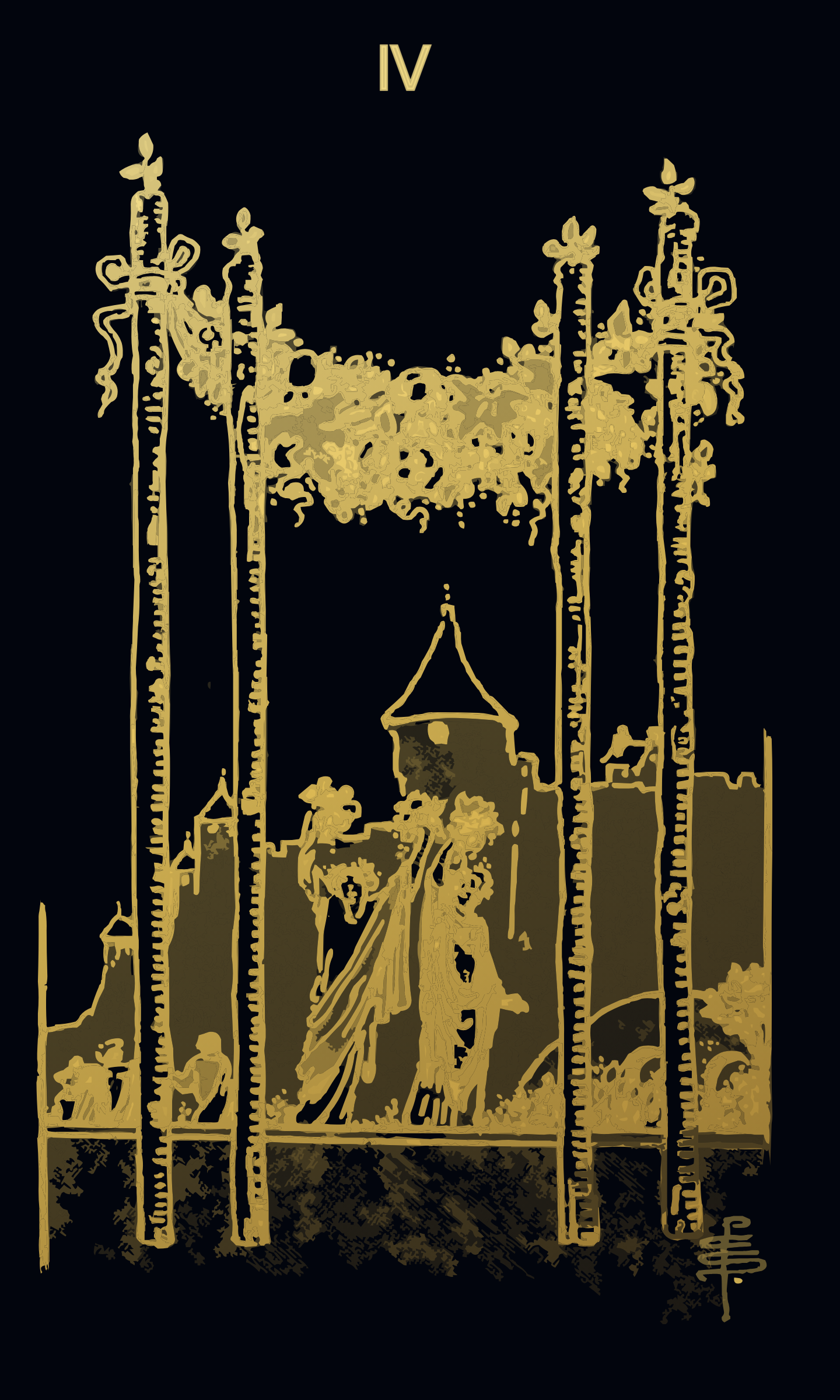 Four of Wands tarot card