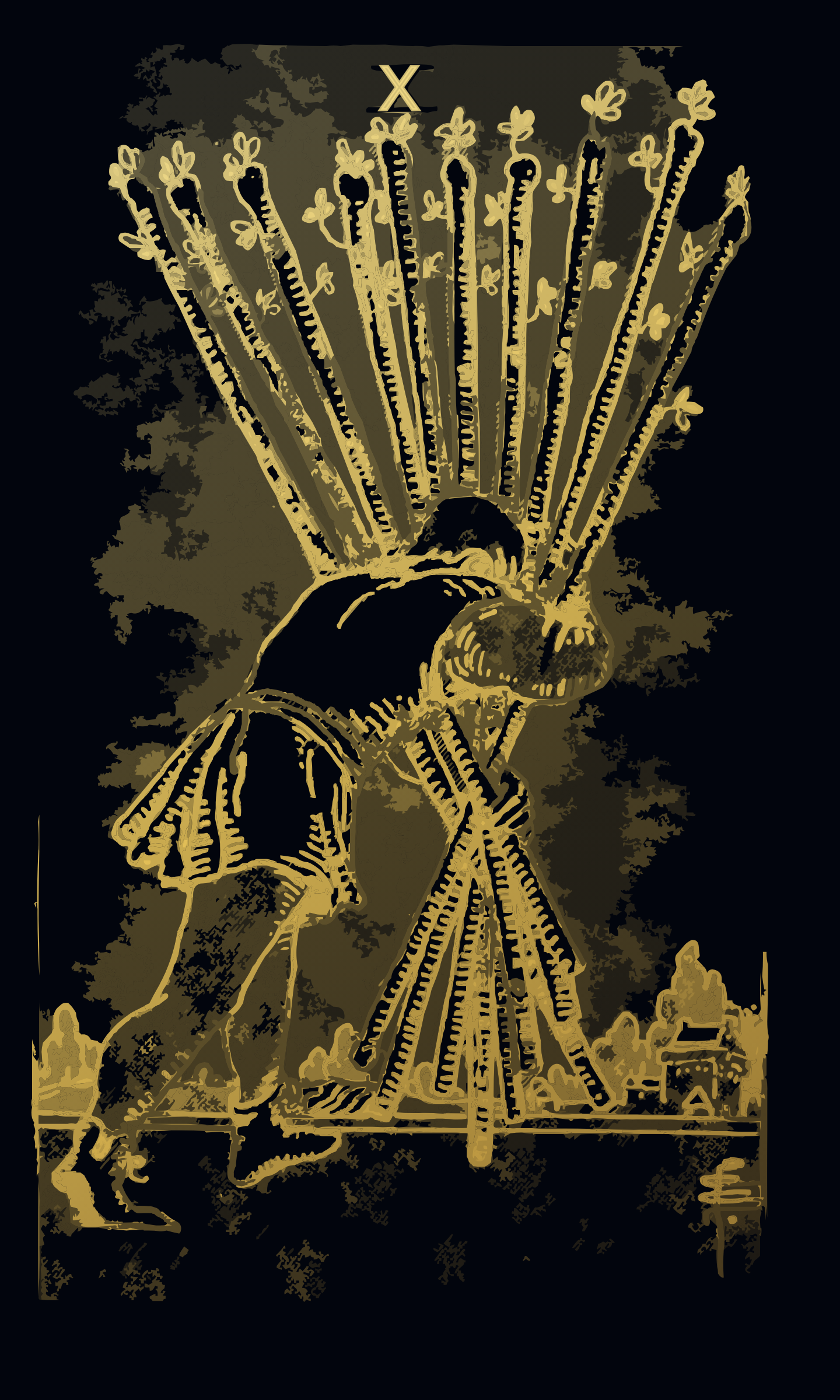 Ten of Wands tarot card