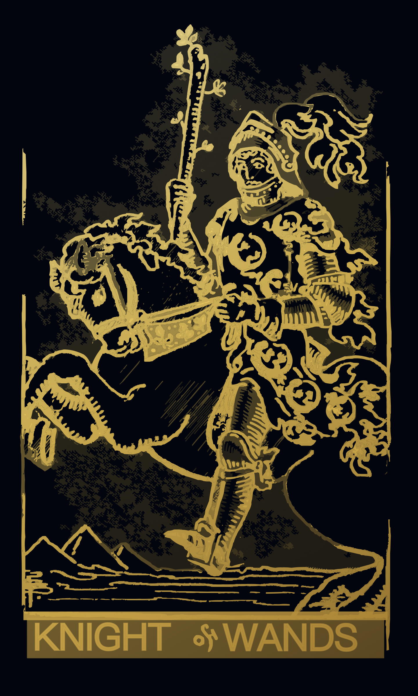 Knight of Wands tarot card