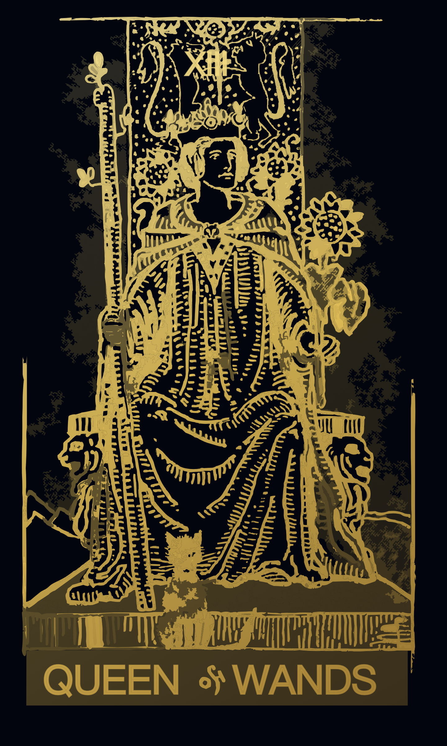 Queen of Wands tarot card