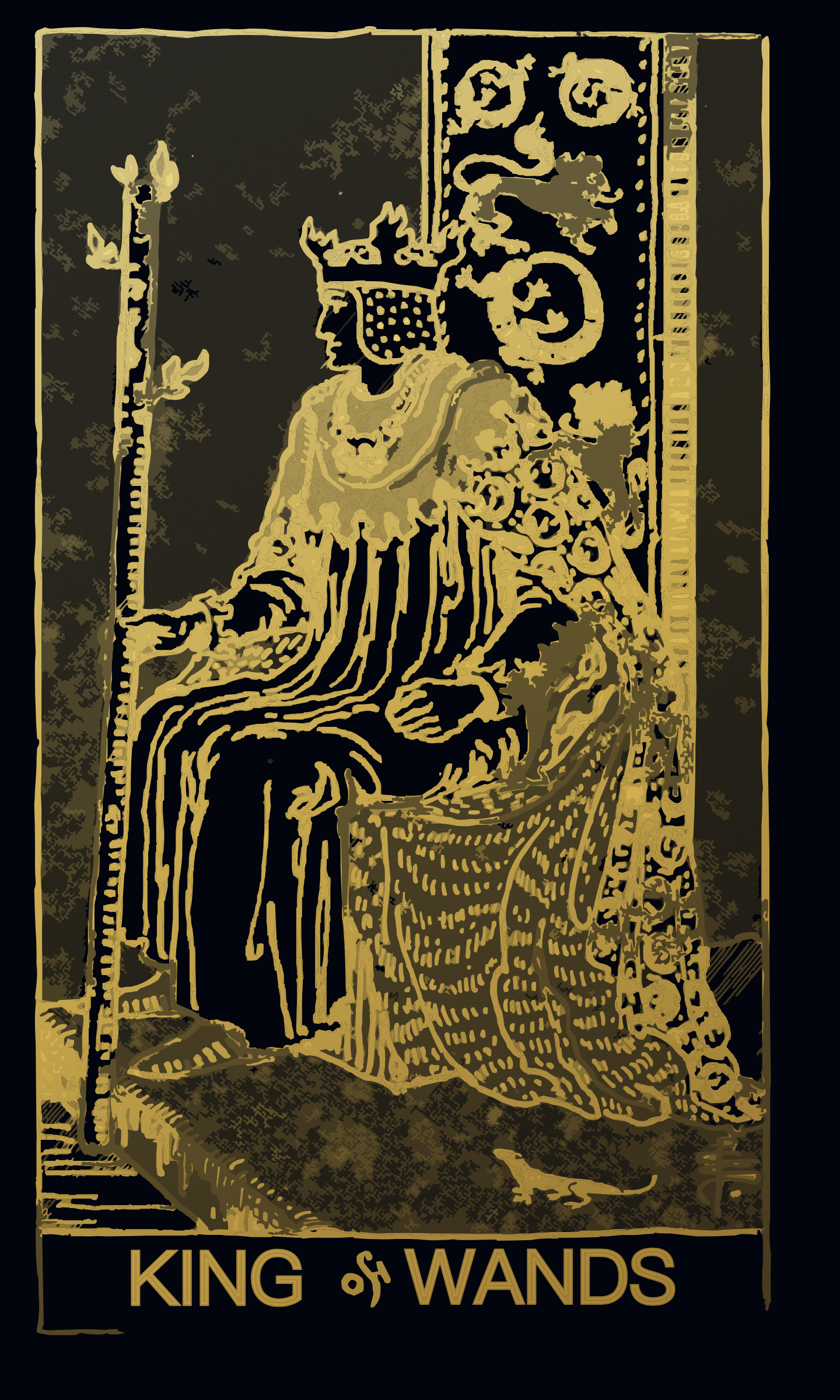 King of Wands tarot card