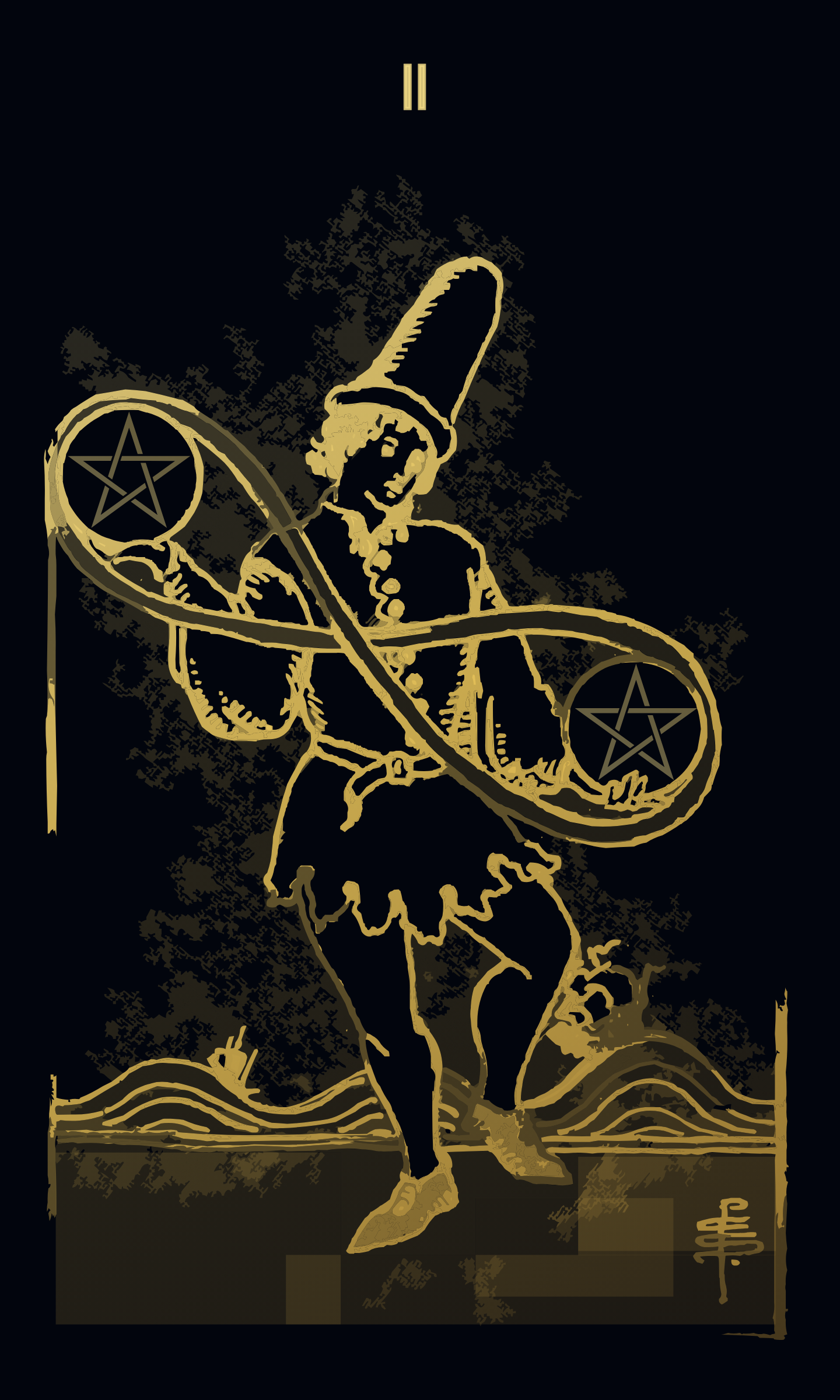 Two of Pentacles tarot card