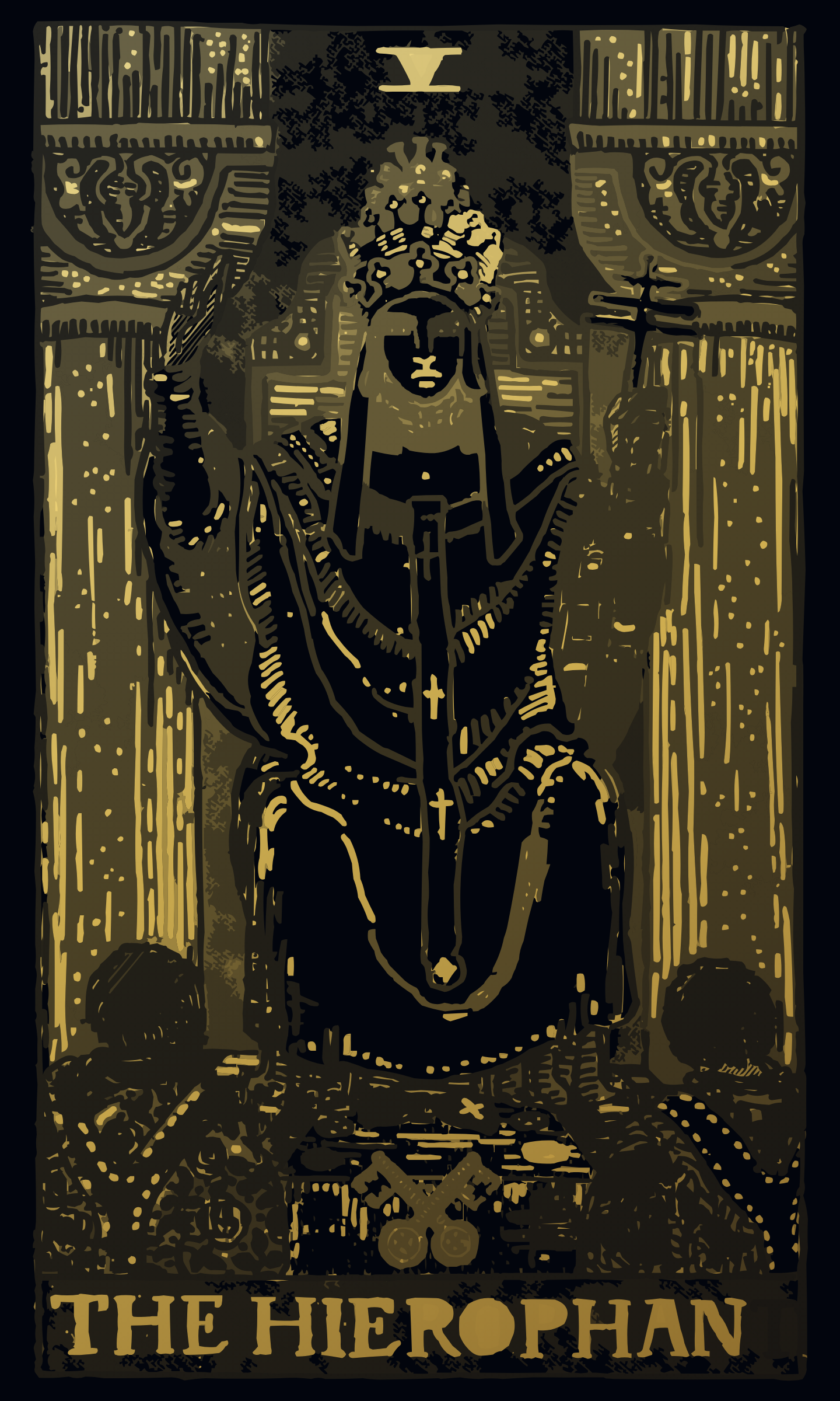 The Hierophant tarot card