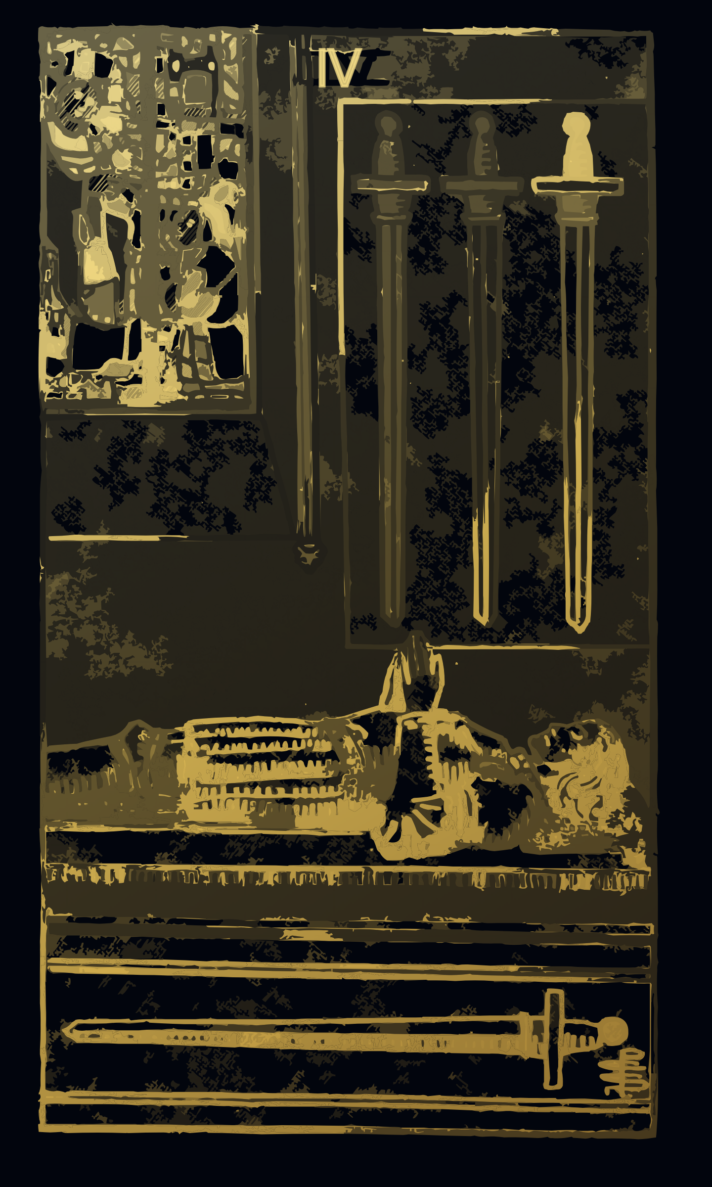 Four of Swords tarot card