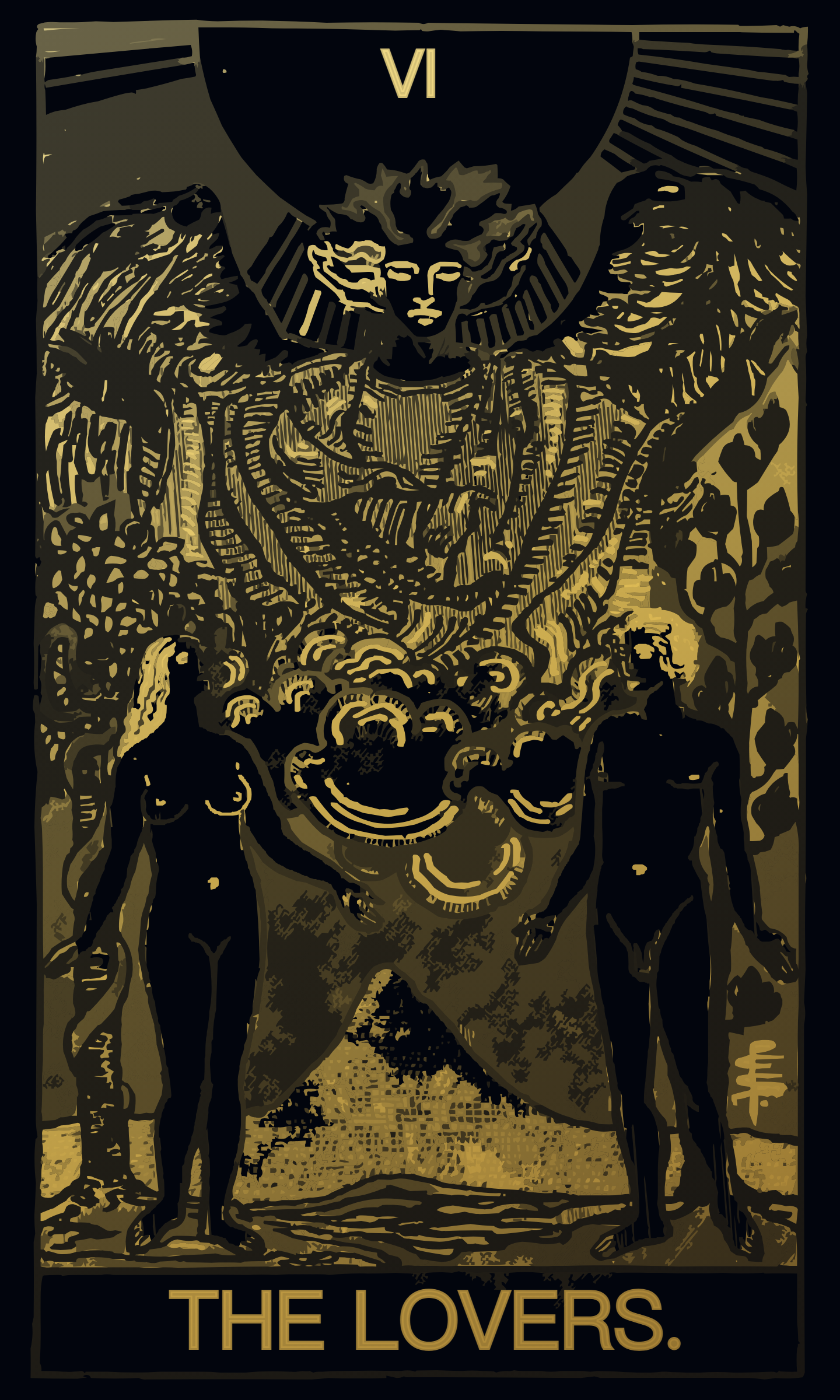 The Lovers tarot card