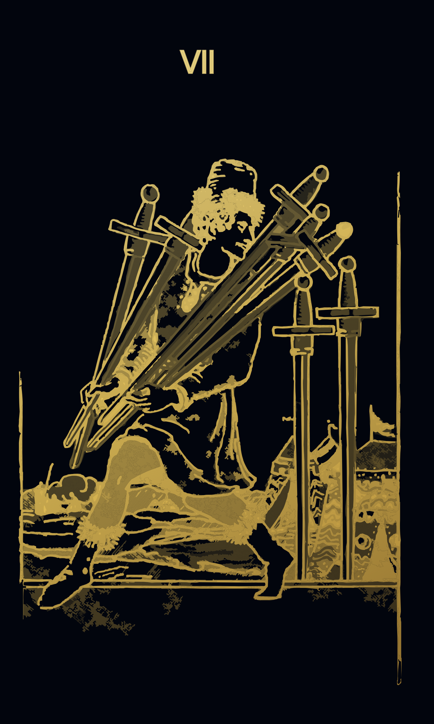 Seven of Swords tarot card