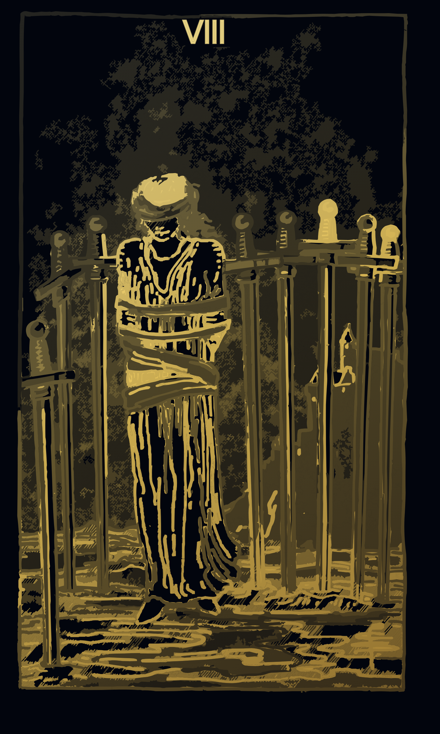 Eight of Swords tarot card