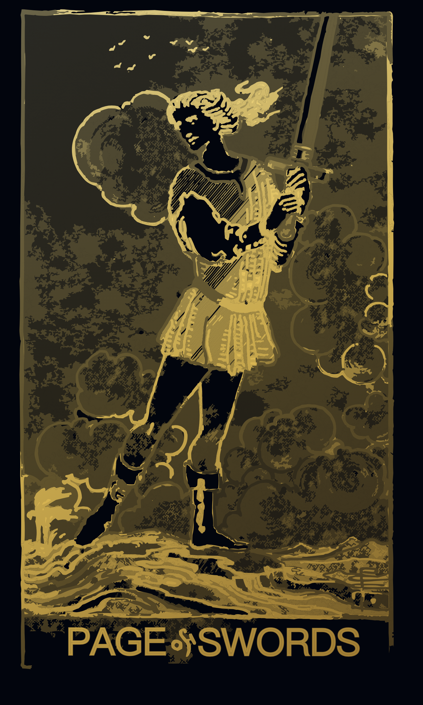 Page of Swords tarot card