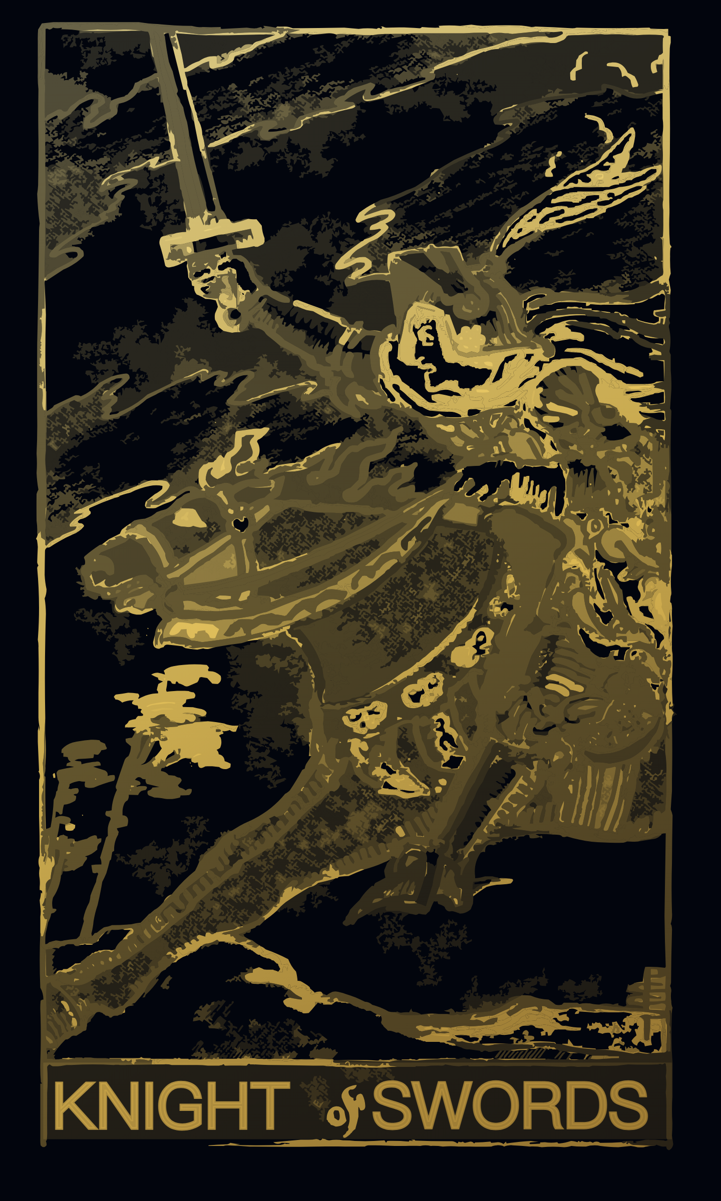 Knight of Swords tarot card