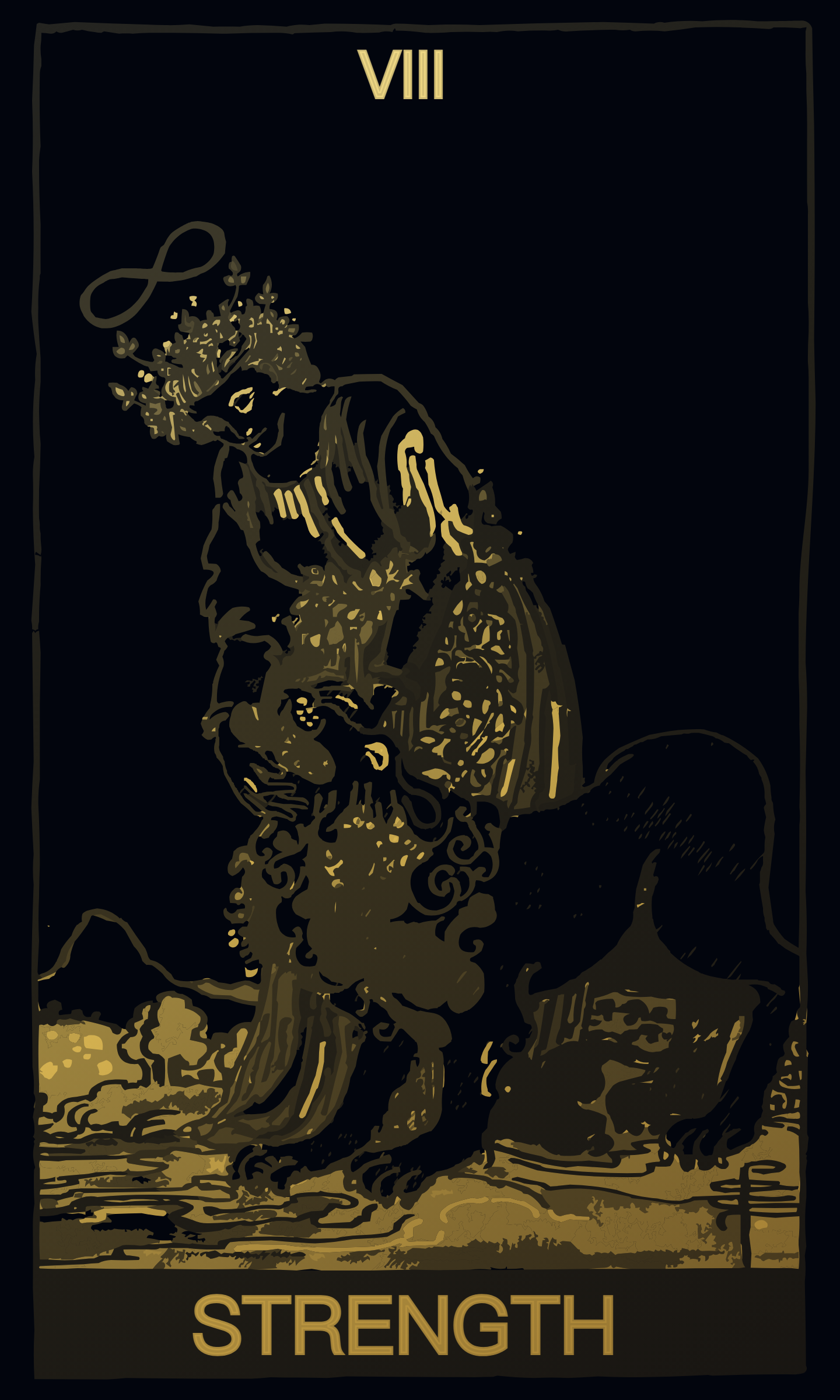 Strength tarot card
